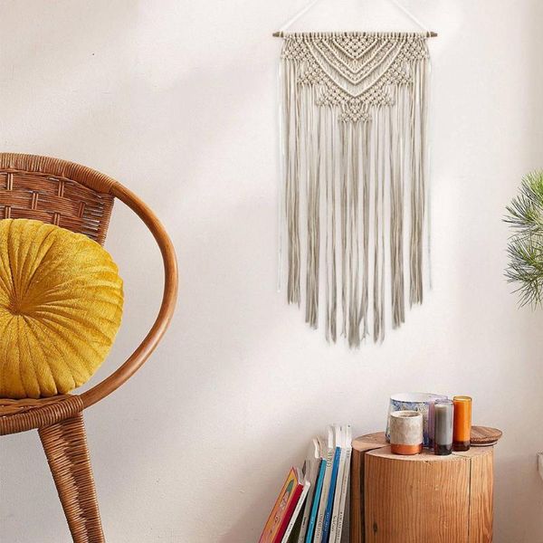 

tapestries nordic bohemian lace tapestry hand-woven wall hanging curtains bedroom household partition for desk home art decor