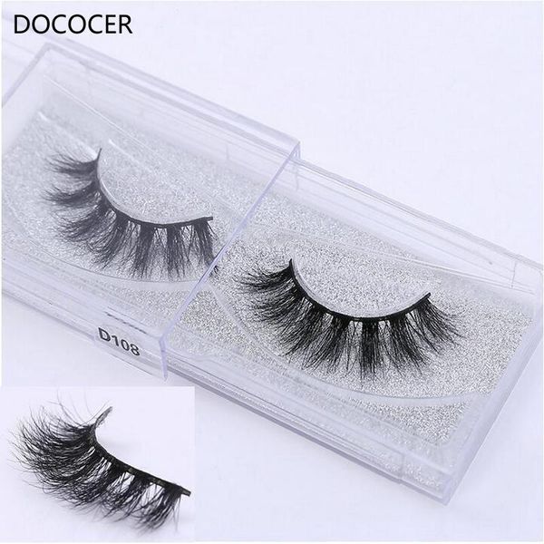 

false eyelashes 3d mink lashes luxury hand made medium volume cruelty upper d108