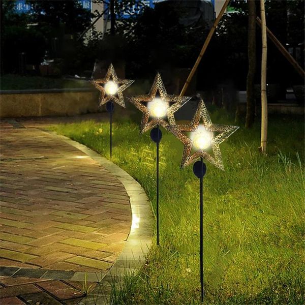 

lawn lamps star led solar light garden flame ip65 waterproof lamp floor decor