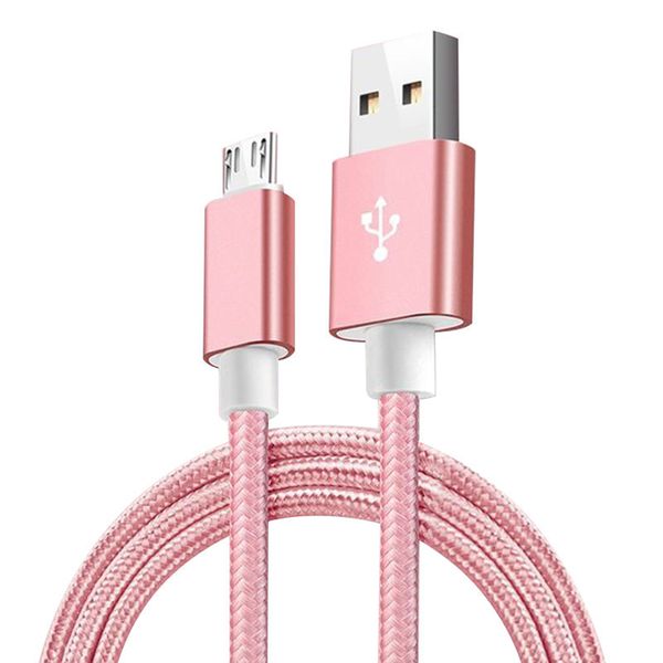

3m long micro usb charge cable 10ft metal housing braided cable 2a durable high speed charging cable for android smart phone