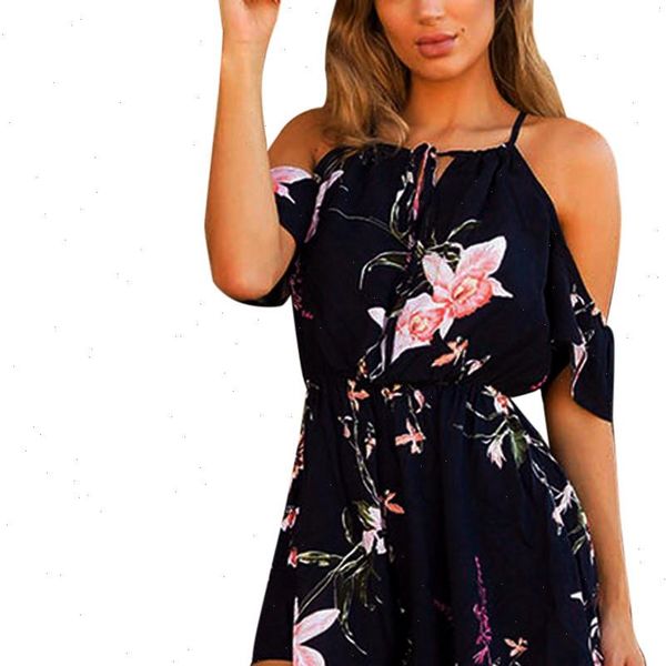 

womens jumpsuit short sleeve elegant print playsuit for holiday ladies summer 2021 ladies casual jumpsuit female 213, Black;white