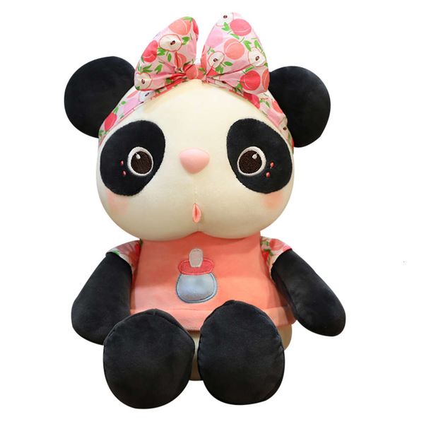 

red black and white panda doll super net cute plush toy small girl bed pillow