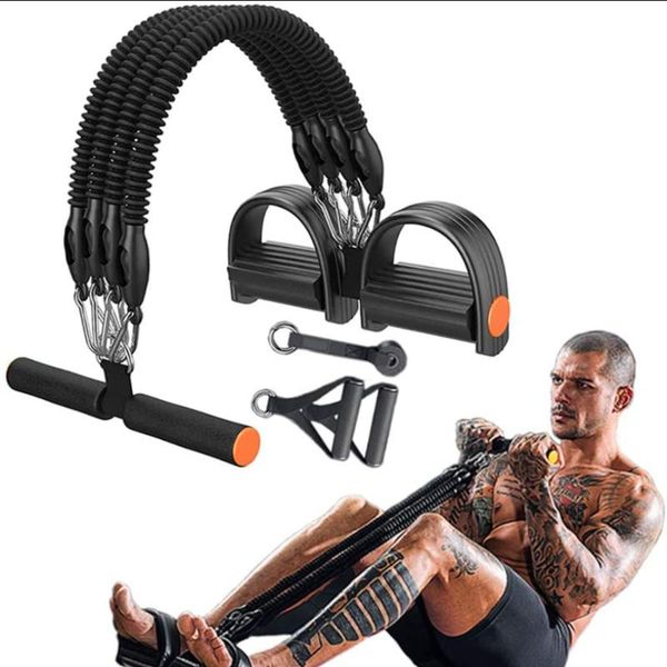 

resistance bands pedal set, exercise bands, multifunction tension rope,sit-up bodybuilding expander for fitness