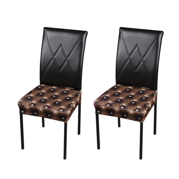 

chair covers 2pcs 3d printing spandex stretchable dining seat protectors