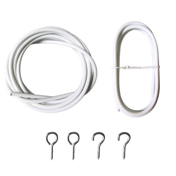 

other home decor 4m household pvc spring curtain rope white plastic coated replaceable accessories 312