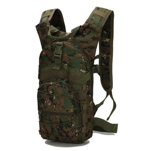 

outdoor bags 15l molle tactical backpack 800d oxford military hiking bicycle backpacks sports cycling climbing camping bag army xa568