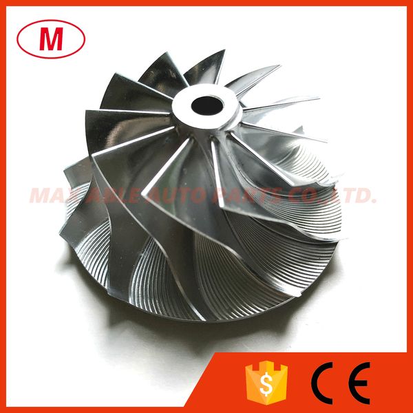 

tf035 13t 49377-00018 38.35/51.00mm 11+0 blades performance turbocharger turbo billet compressor wheel for 49135-05610 cartridge/chra/core