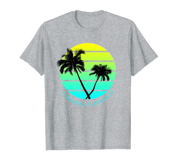 

vintage style grand cayman t-shirt, White;black