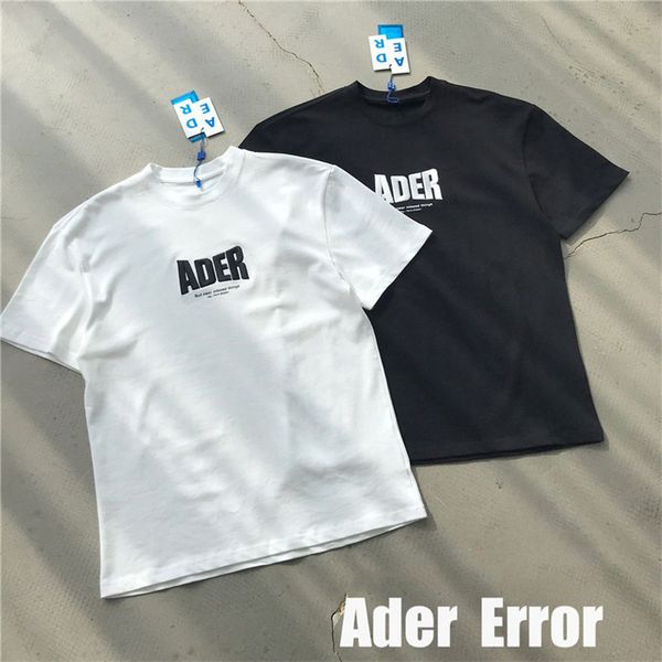 

2021 new error t-shirt men women front ader embroidered t-shirts back blue z-stitch sewing mag adererror tee pzty, White;black