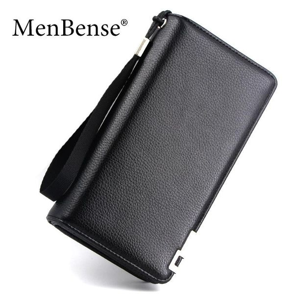 

wallets menbense men long casual solid money phone bags handbag clutch bag with belt card holder pu leather coin change pocket, Red;black