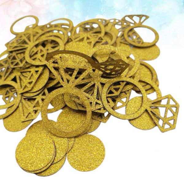 

party decoration 200pcs diamond and round shape table confetti glitter paper wedding paillette ornaments for carnivals birthday