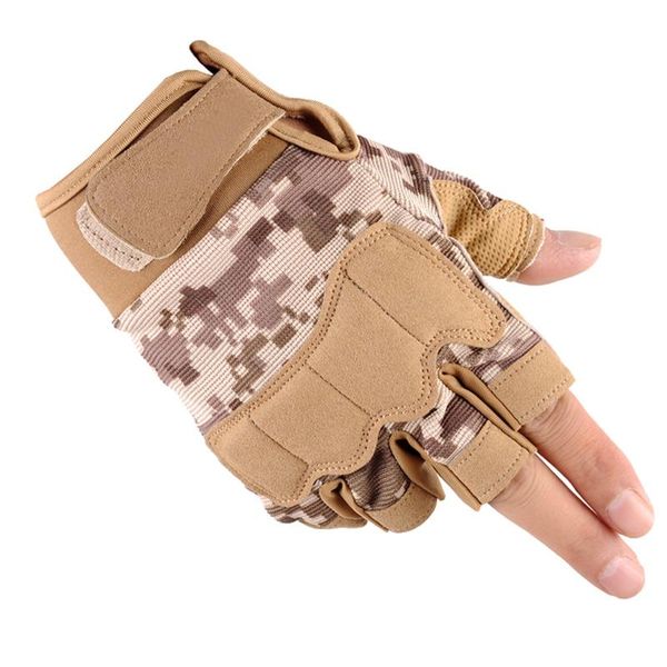 

sports gloves outdoor mountain climbing anti-slip glove gym tactical fitness weight lifting men wrist wrap exercise, Black
