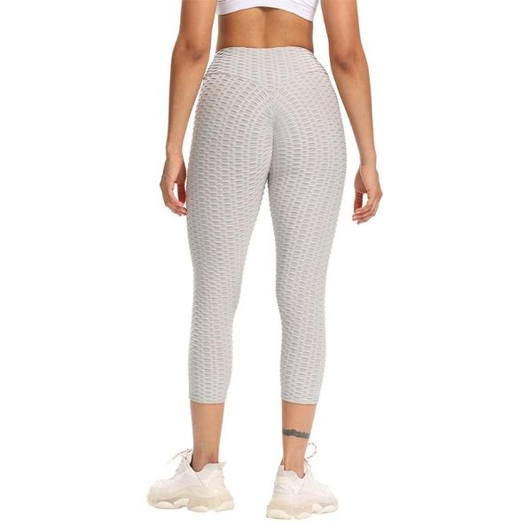 

yoga outfits high waist pants sports fitness women tummy control gym leggings running workout casual calf length, White;red
