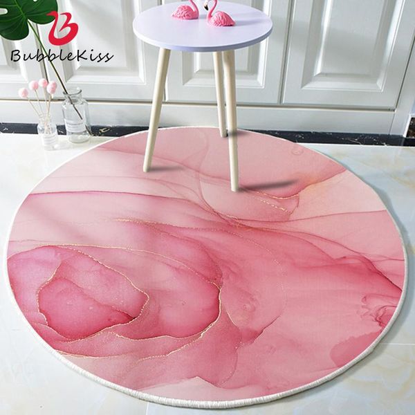 

bubble kiss round carpet fashion pink rugs marble texture carpets for living room girls room carpet home abstract art decor rugs