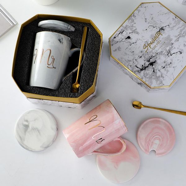 

mugs nordic marble ceramic cup phnom penh mug of coffee set wedding gift pack can be printed logo