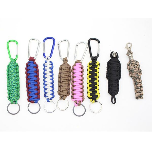 

outdoor gadgets paracord keychain camping survival equipment rescue rope escape tools travel kit