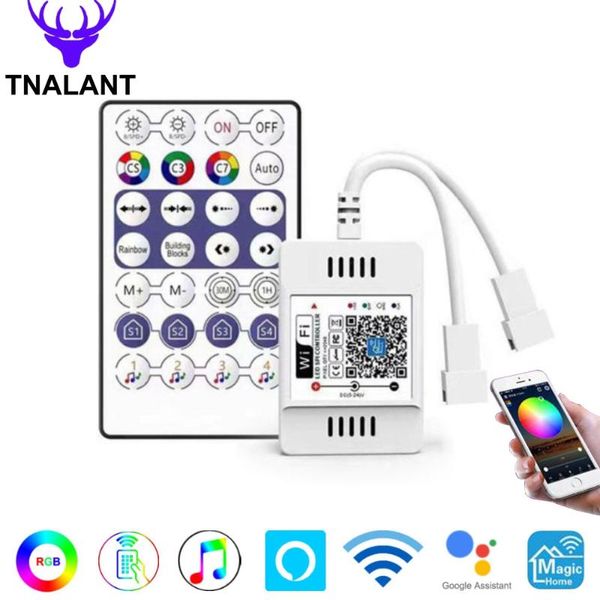 

controllers magic home led strip wifi controller compatible alexa dc 5v 12v 24v for ws2811 ws2812b sk6812 individually addressable light