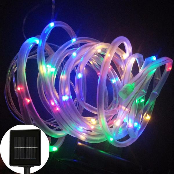 

solar lamps hanmiao 100led outdoor lighting strings christmas year's day festival holiday lights 02/03/20
