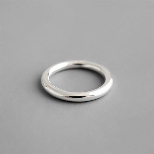 100% 990 Стерлинговые серебряные кольца для женщин свадебные аксессуары, минимализм женские обручальные кольца женщины изысканные украшения 211217