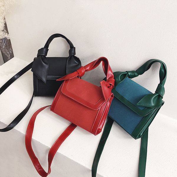 

fashion trend messenger bag portable pu leather small square crossbody bags single shoulder bag for women
