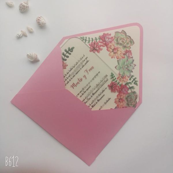

greeting cards 2021 custom personalized printing clear acrylic wedding invitation card,flower envelope