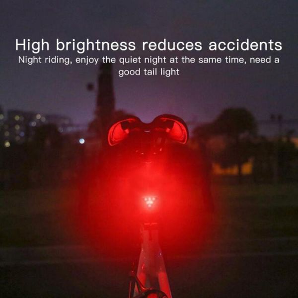 

bike lights bicycle tail light usb portable charging highlight night road cycling warning riding accessories
