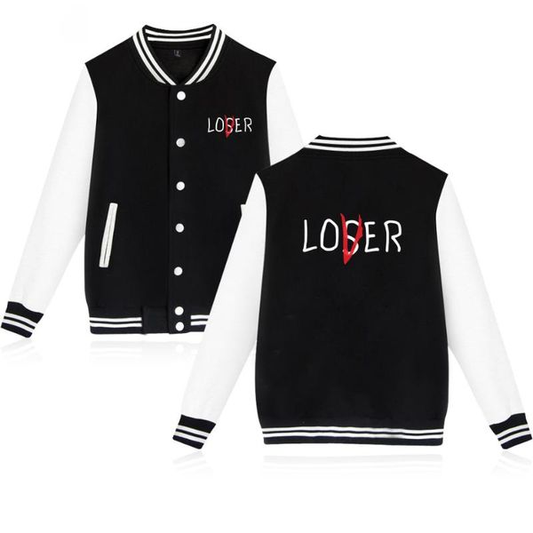 

women's jackets movie it losers club baseball jacket coat 4 colors parkas loser lover inspired hoodies sweatshirt casual plus size trac, Black;brown