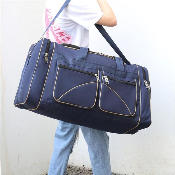 

large capacity luggage big duffel bag organizer men women waterproof shoulder oxford cloth travel duffle weekend bags hand