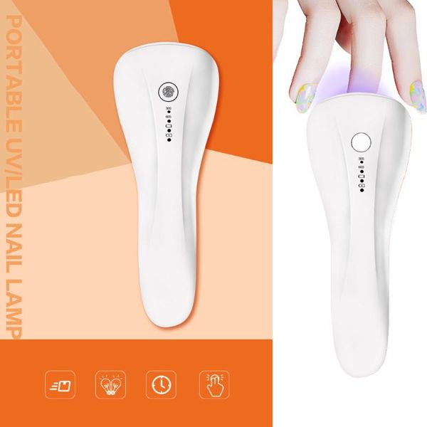 

nail dryers 5w manicure dryer potherapy machine portable handheld uv led art light lamp for gel varnish