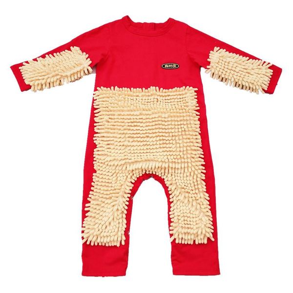 

jumpsuits 2021 autumn winter baby mop romper born girl boy crawling clothes long sleeve zipper cleaning overalls costume, Blue