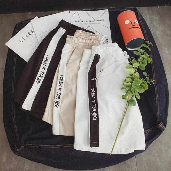 

men's shorts casual men beach breathable quick dry loose 2021 summer fashion black short pants business male, White;black
