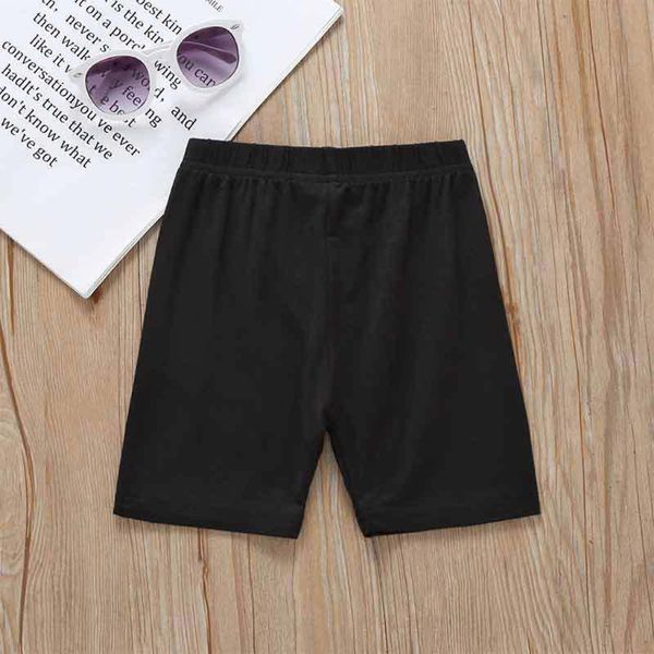 

shorts 2021 solid colors kids trousers girls clothes children pants for baby boys size90~130 summer beach candy white woven, Black