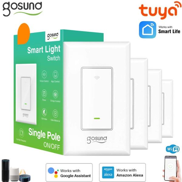

smart home control gosund timing switch 120mm wifi light works with alexa google life/gosund/tuya app remote