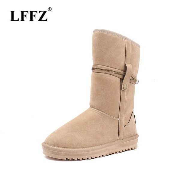 

boots lzzf russia peluche pelucia winter shoes woman ladies women ankle for snow plush buty botas mujer bottines, Black