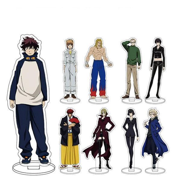 

keychains anime blood blockade battlefront stand model plate leonardo watch klaus v reinherz zapp renfro double-sided deskdecoration, Silver