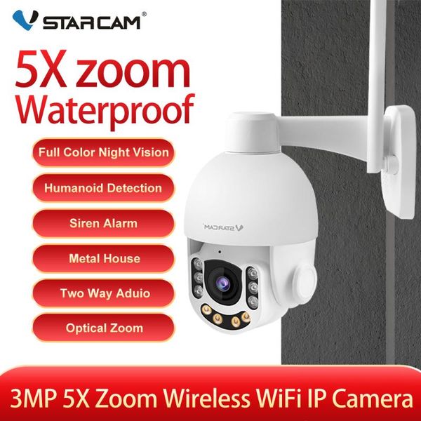 

vstarcam speed dome wifi ip camera 1080p 3mp outdoor 5x zoom wireless camera 6pcs ledtwo way audio cctv surveillance waterproof