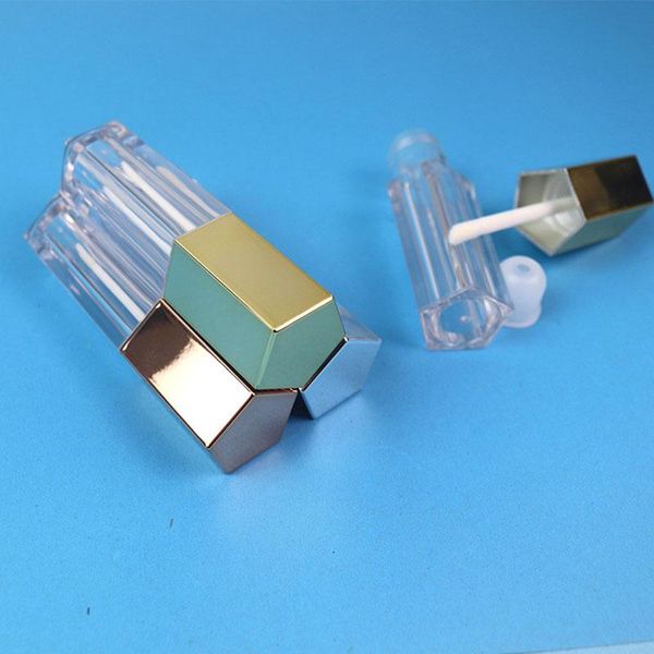 

storage bottles & jars 100pieces 5ml lip gloss tubes empty containers clear bottle with rubber sers