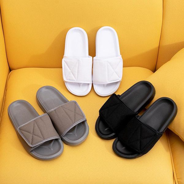 

slippers adjustable couple 2021 fashion men and women summer outdoor style thick flatform beach sandals, Black