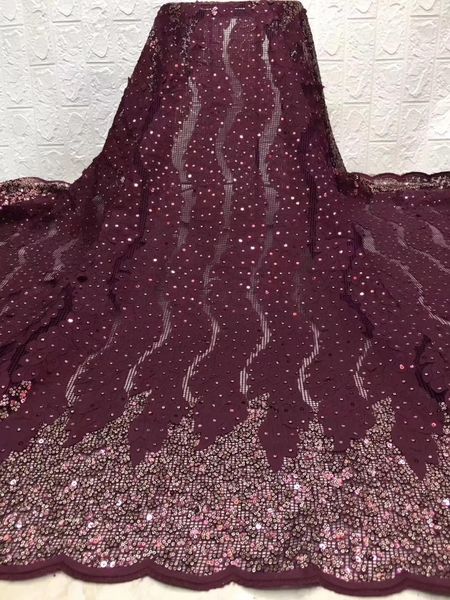 

ribbon african lace fabric 2021 sequins french mesh tulle 3d wedding dress d36111, Pink;blue