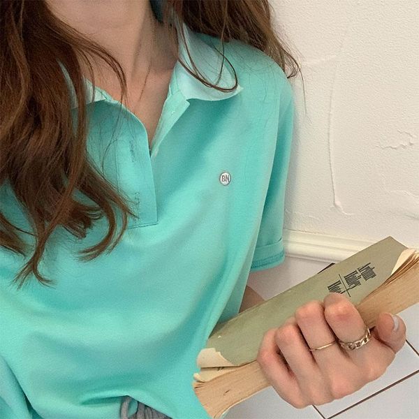 

women's t-shirt 4colors summer korean style embroidery slim short sleeve t-shirts womens tee shirt femme women 2021 (x2000, White