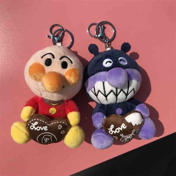 

japanese bread doll plush pendant bacteria boy doll cartoon superman key chain backpack pendant