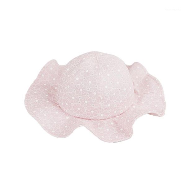 

caps & hats fashionable design baby girls bukcle hat sun summer cute solid color hollow out lace fisherman cap1, Yellow