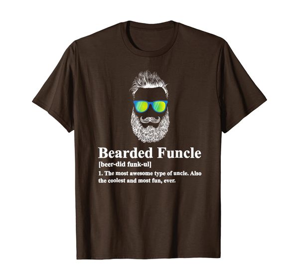 

Mens Funny Bearded Funcle Glasses T-shirt Funny Uncle Gift T-Shirt, Mainly pictures