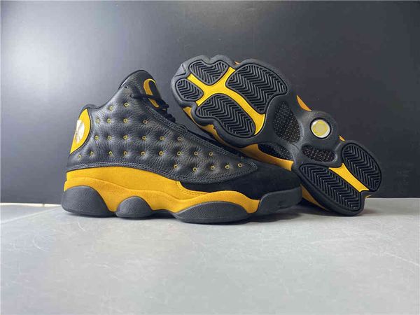 

jumpman 13 shoe 13s fashion sneakers mens black yellow basketball shoes1jht