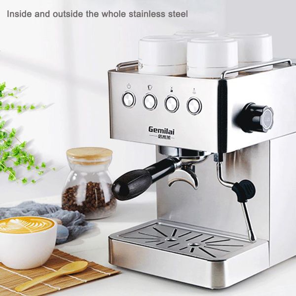 

220v coffee maker machine coffee machine automatic high pressure steam milking espresso makers