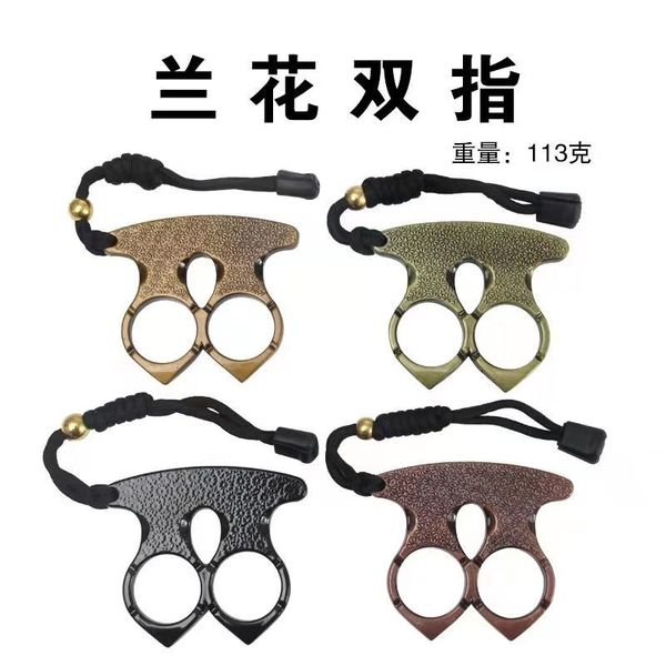 

fiberglass alloy finger tiger four-finger self-defense weapon two-finger escape hand support aluminum alloy self-defense equipment hand guar