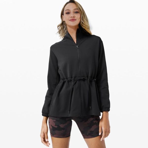 

yoga outfits hoodie running jacket women sport long sleeve jackets breathable shirt quick dry, White;red