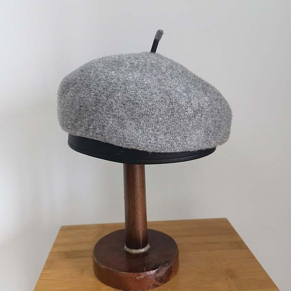 

berets fibonacci winter hats for women korean knitted wool hat cute female beanie retro casual fashion knitting painter, Blue;gray