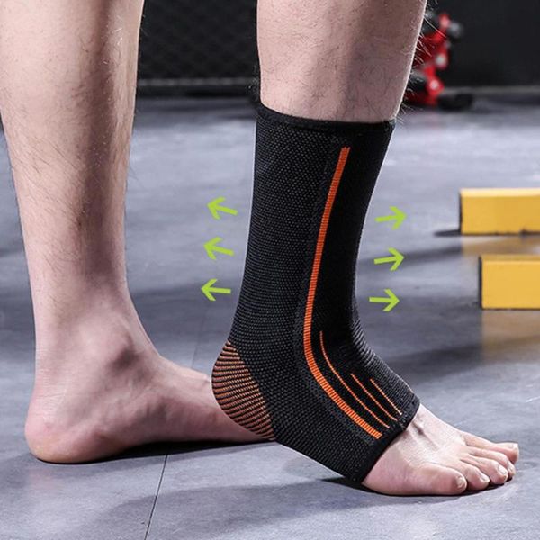 

ankle support 1pc guard deodorant sport fitness protector elasticity gym running foot sleeve, Blue;black
