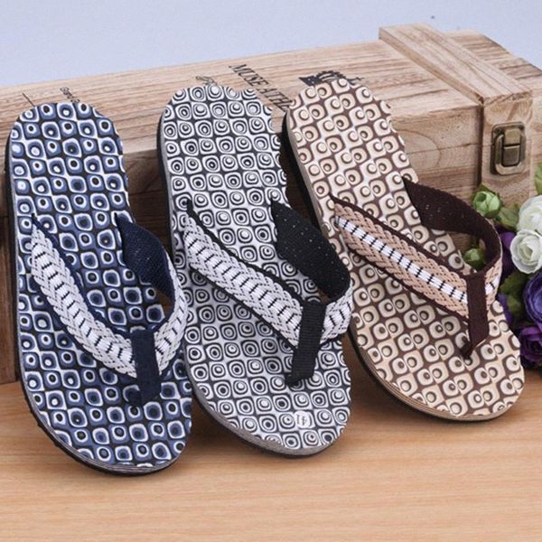 

2020 slippers men home summer comfortable massage flip flops shoes sandals male slipper indoor & outdoor flip flops q5eu#, Black